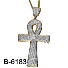 New Design Us Style Micro Setting 925 Silver Cross Pendant.